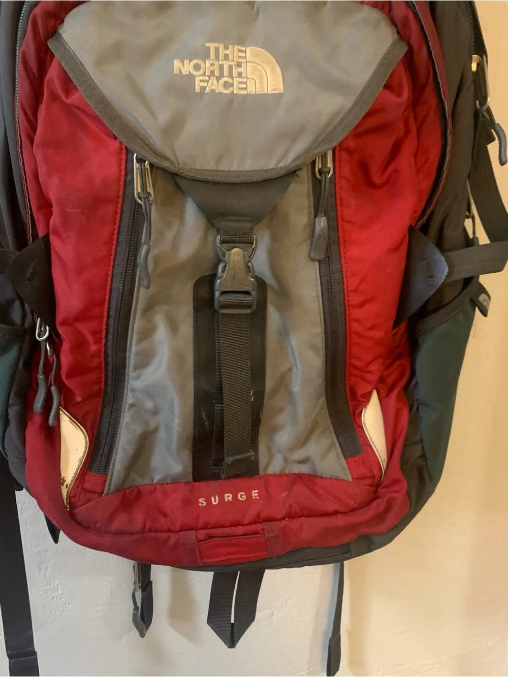 The North Face Surge Backpack Northface Bag School College Hiking Worn